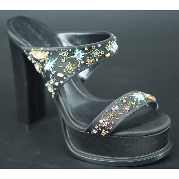 Alexander McQueen 145MM Comet Crystal Embellished Platform Sandals SZ 39 $1595 - Picture 1 of 12